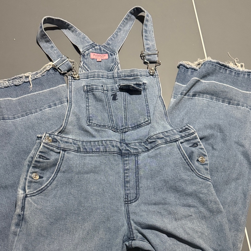 Juicy Couture Light Blue Denim Overalls